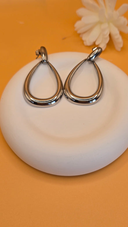 Boucles d'oreilles argentées Zoé