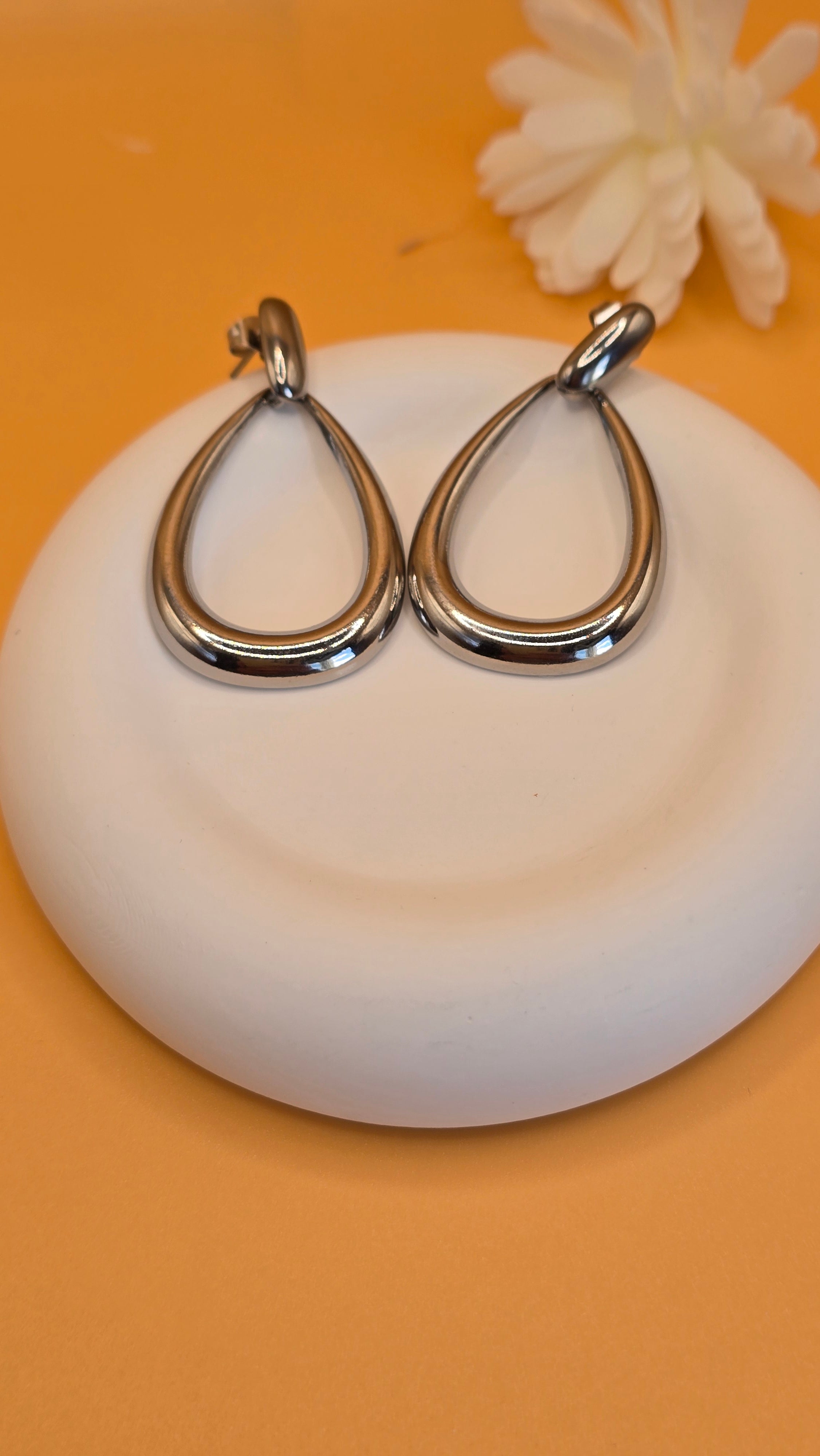 Boucles d'oreilles argentées Zoé