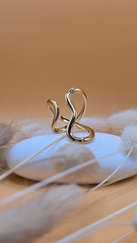 Bague dorée Yasmine