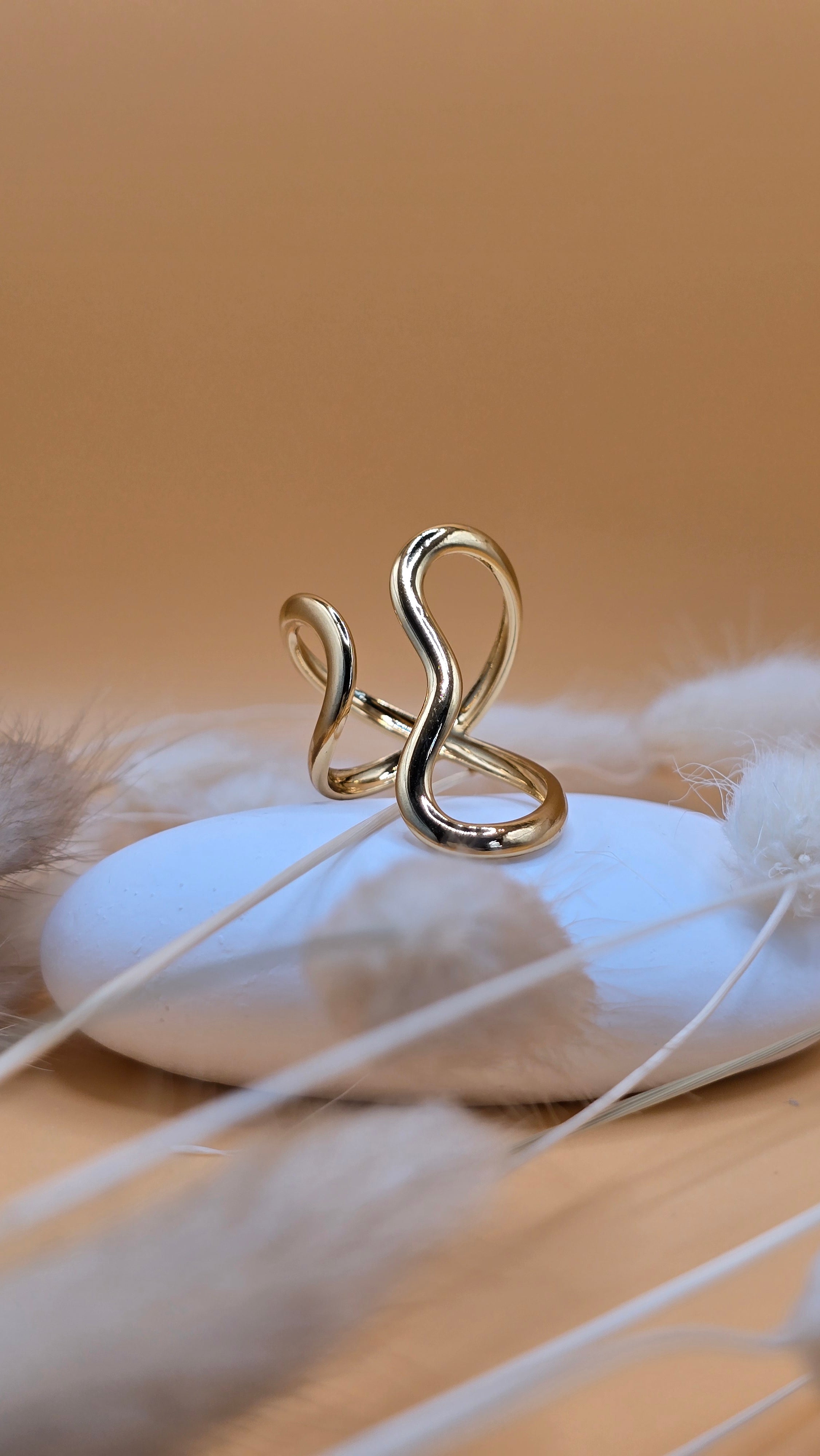 Bague dorée Yasmine