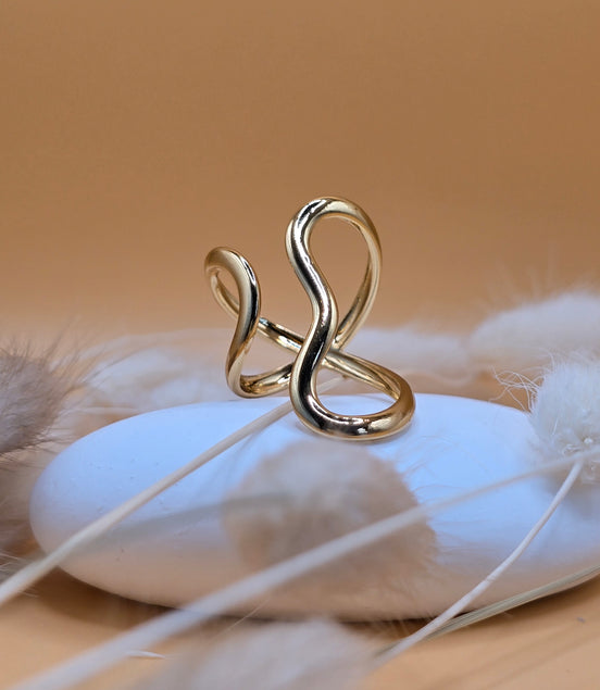 Bague dorée Yasmine