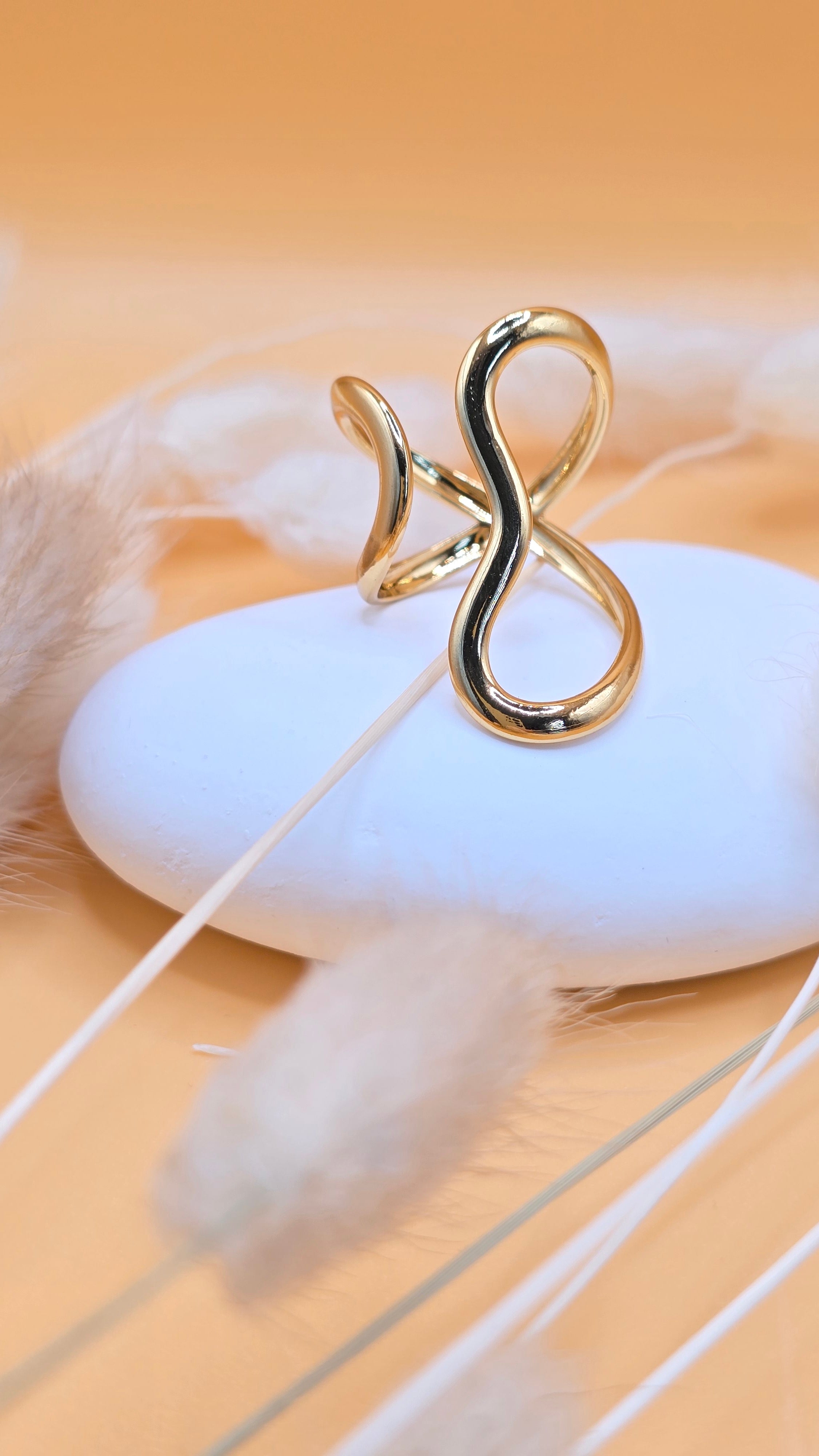 Bague dorée Yasmine