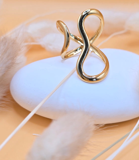 Bague dorée Yasmine