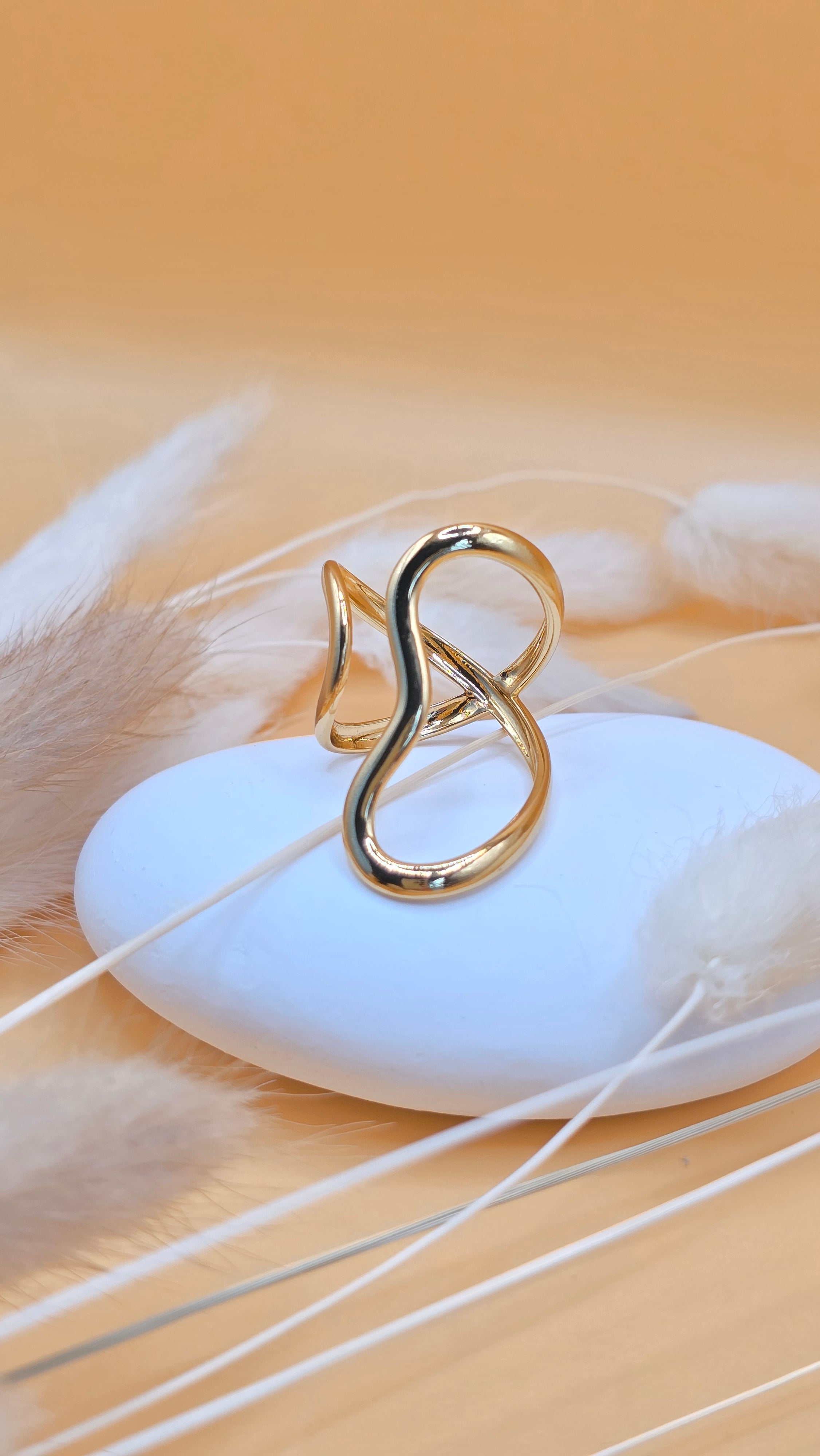 Bague dorée Yasmine