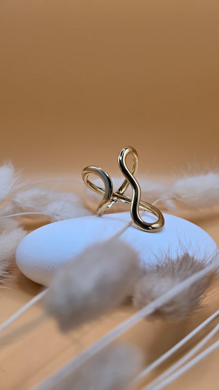 Bague dorée Yasmine