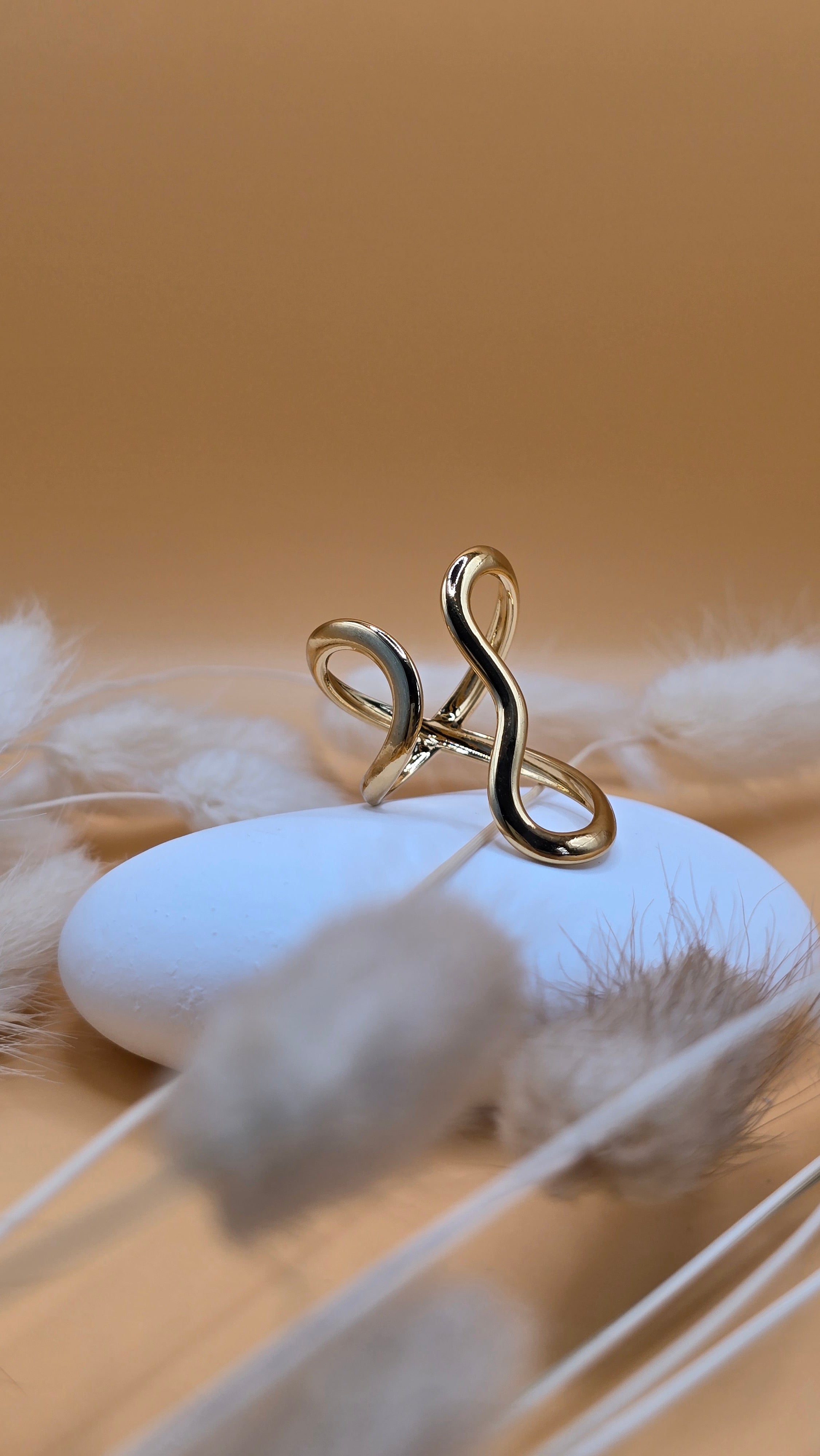 Bague dorée Yasmine