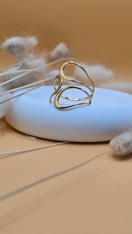 Bague dorée Lucia