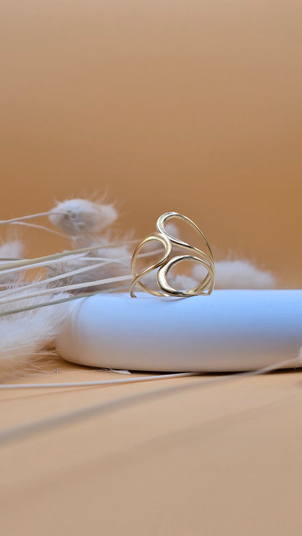 Bague dorée Lucia