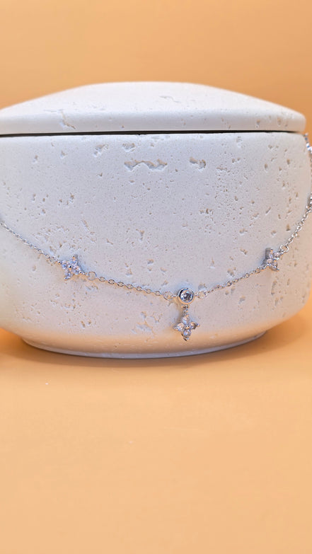 Collier argenté Liliha