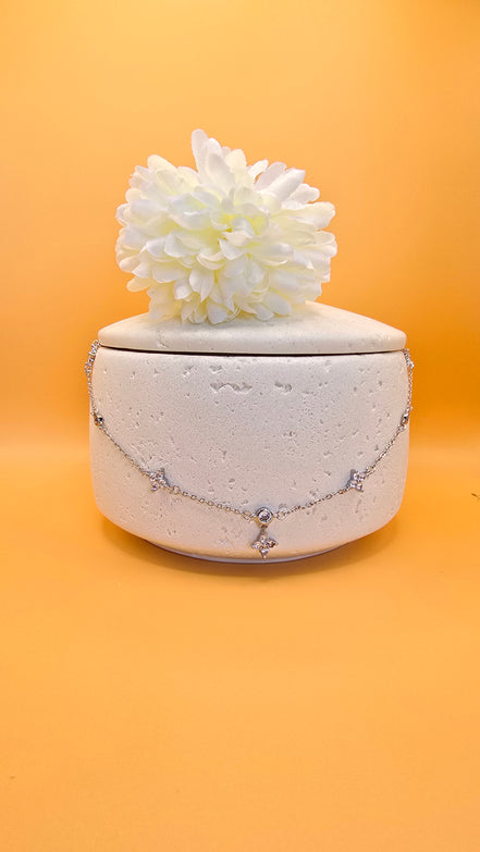 Collier argenté Liliha