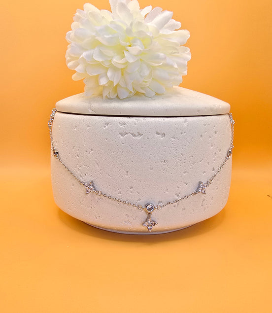 Collier argenté Liliha