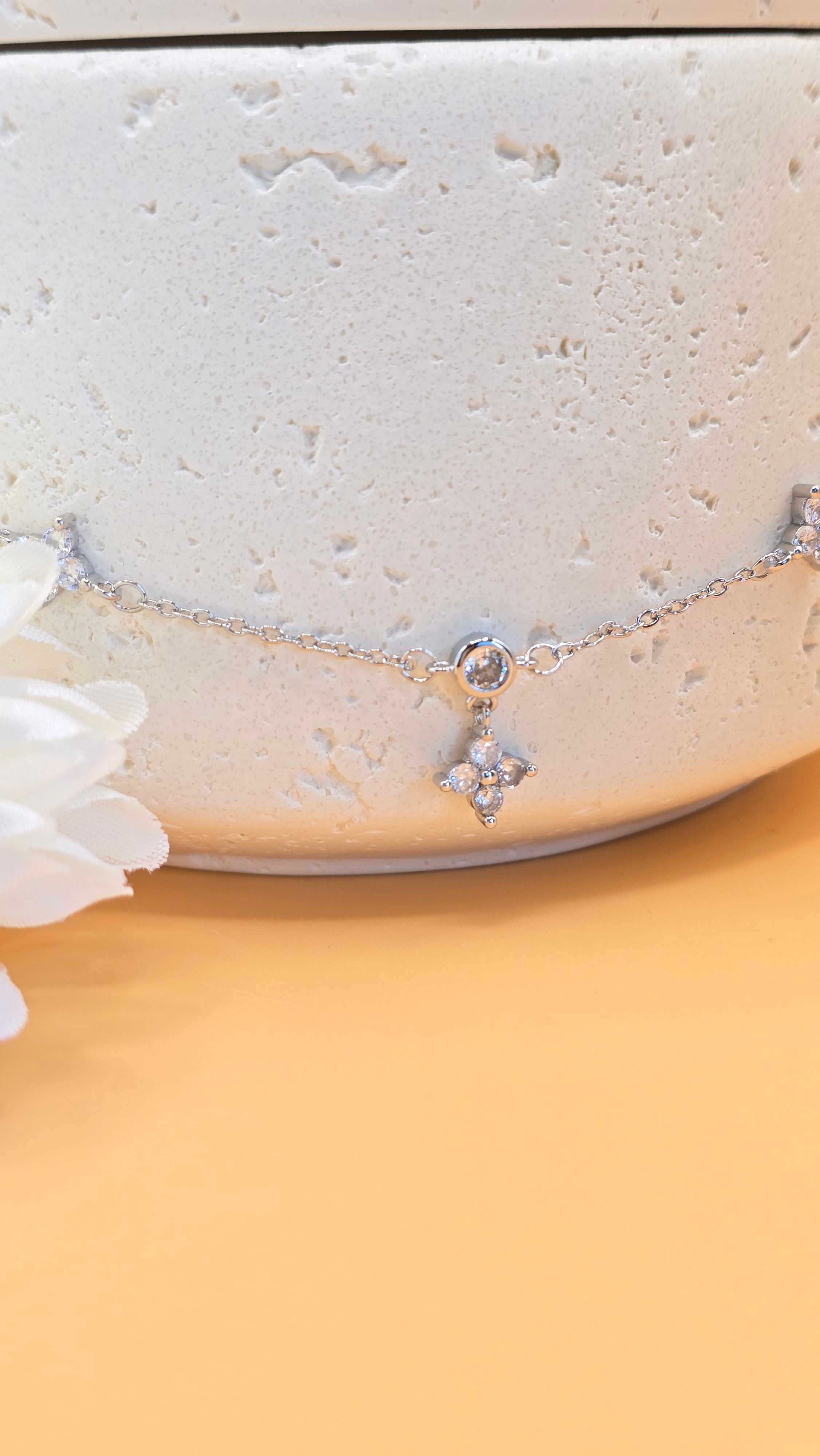 Collier argenté Liliha