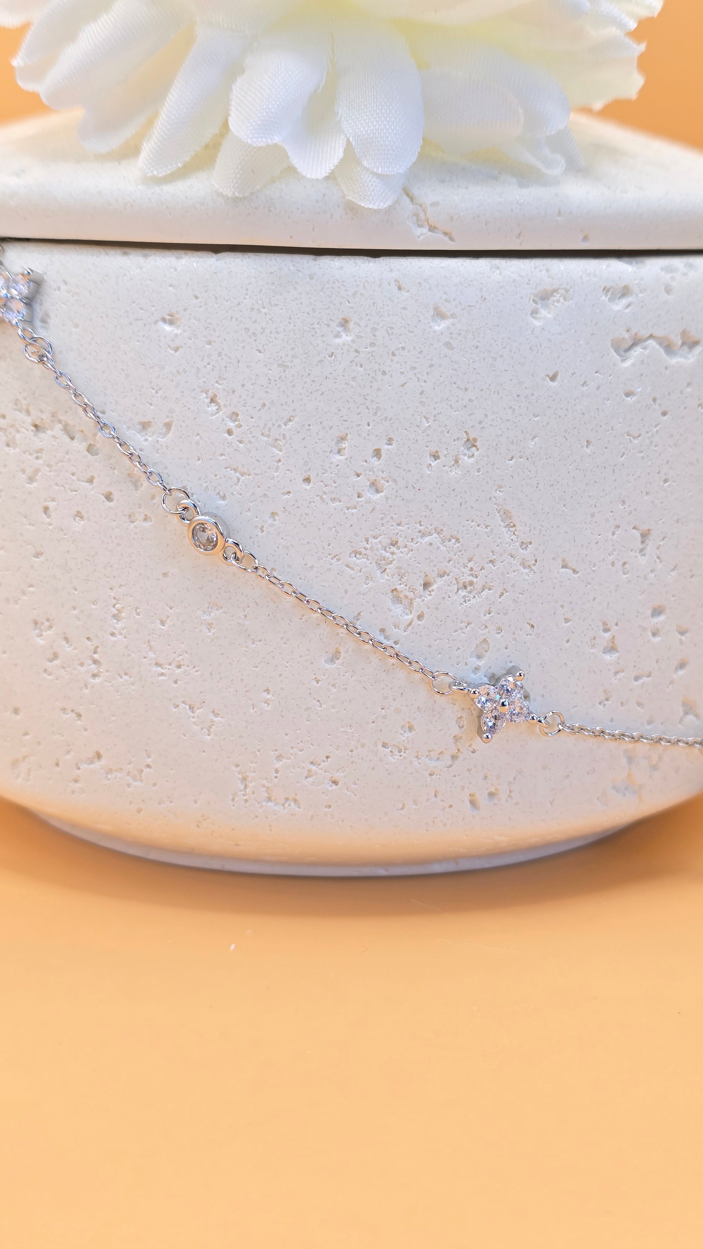 Collier argenté Liliha