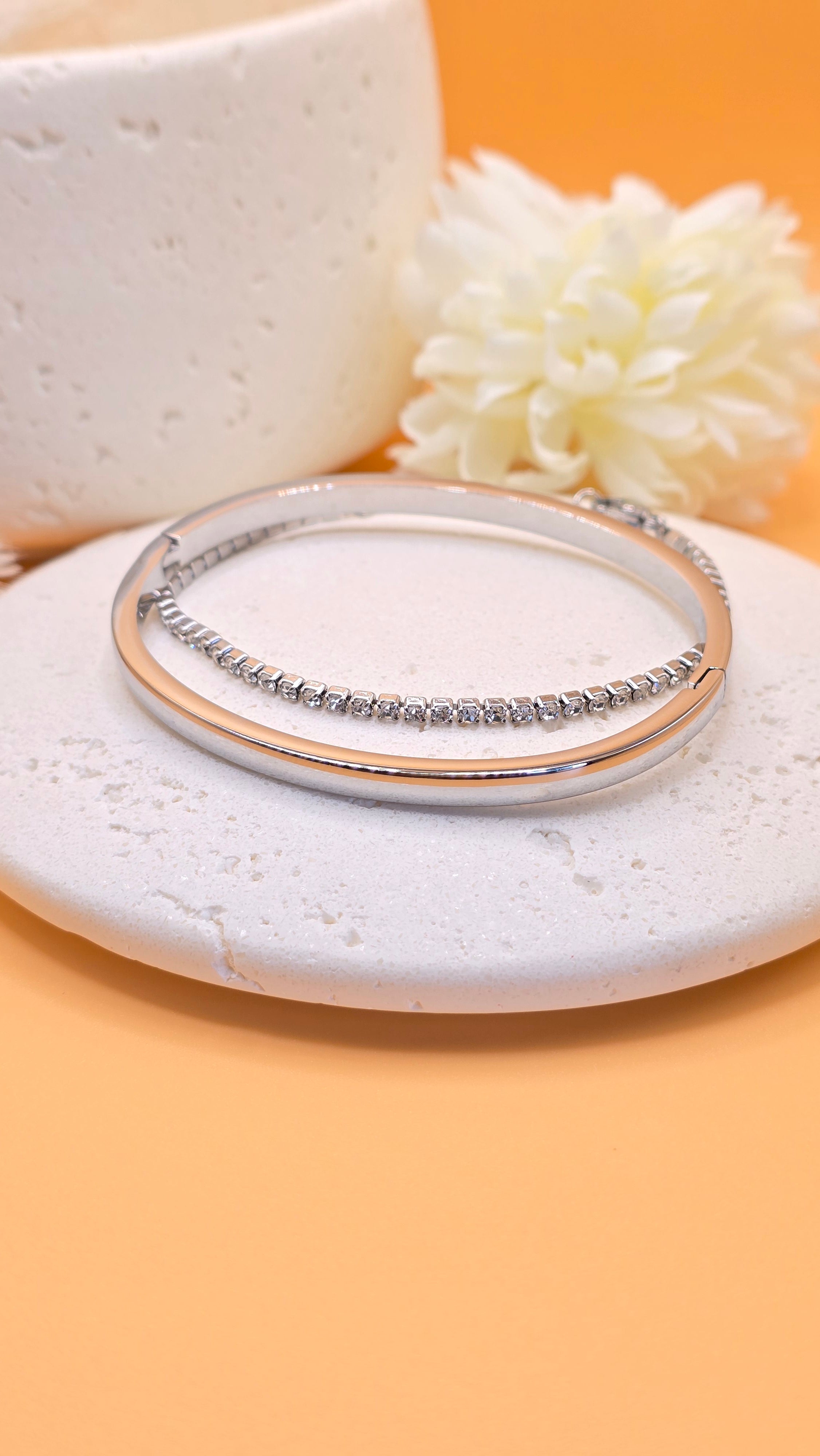 Bracelet argenté Brune