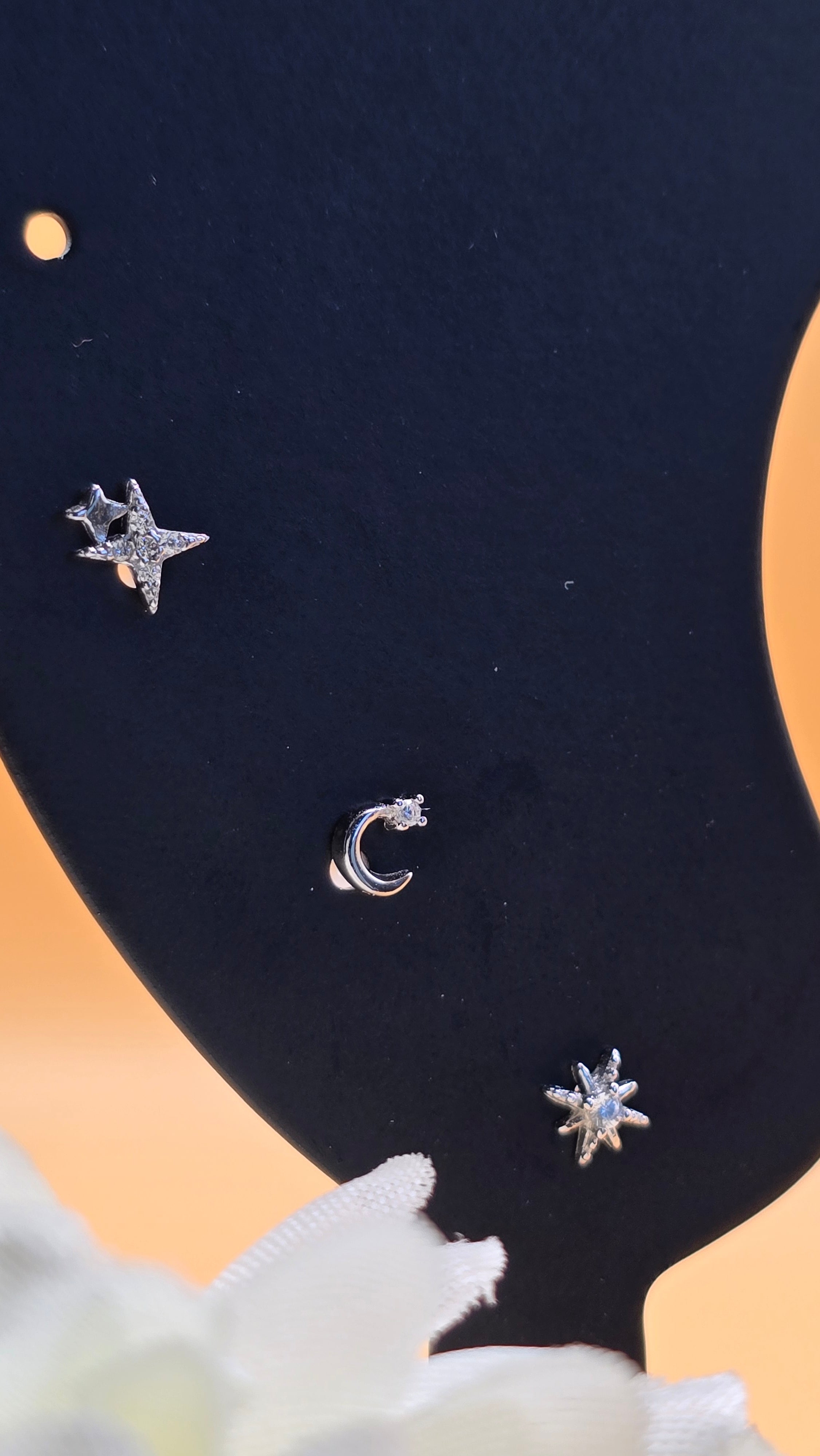 Boucles d'oreilles argentées Lucinda