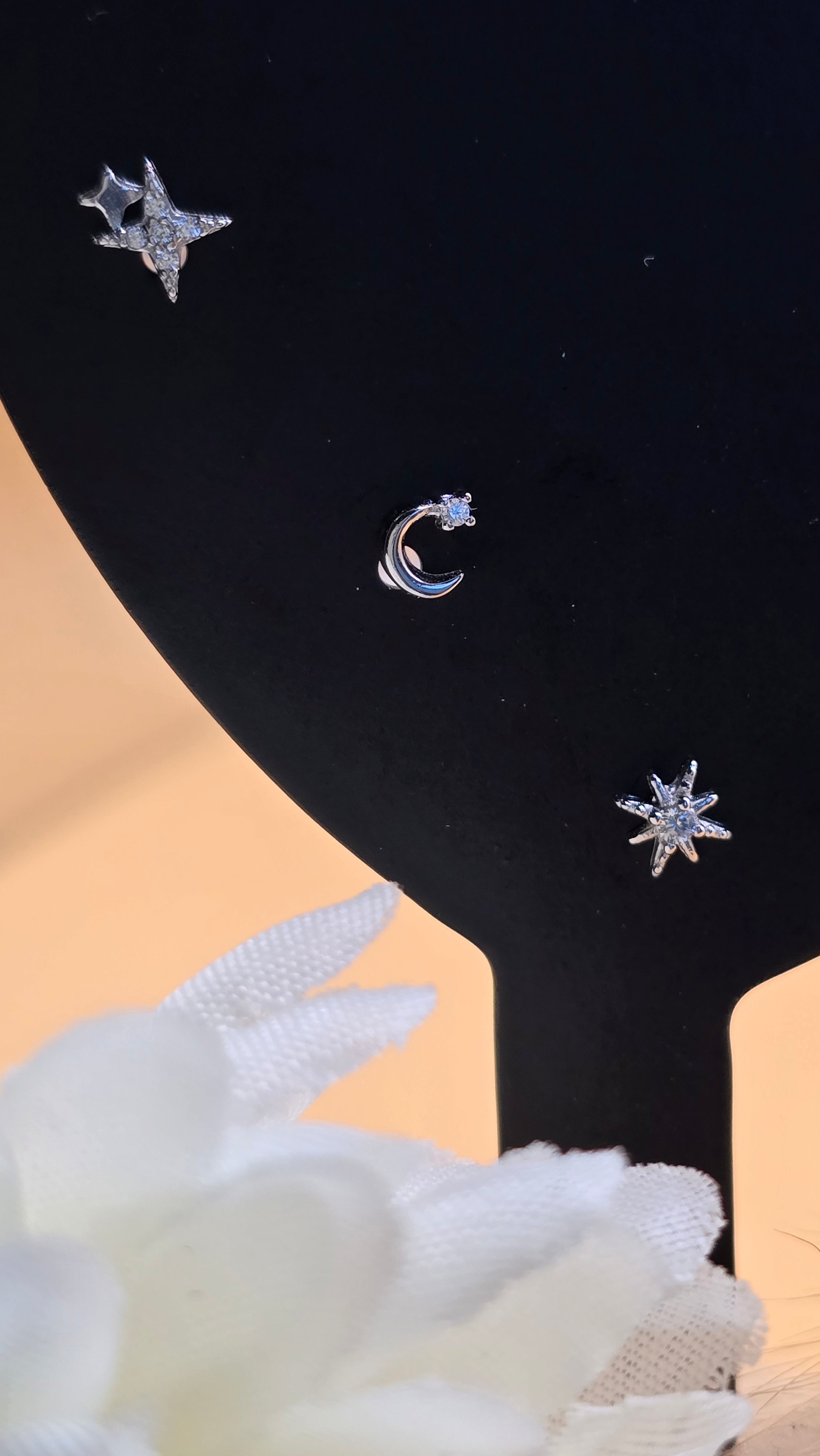 Boucles d'oreilles argentées Lucinda