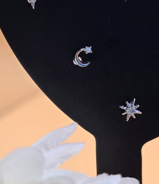 Boucles d'oreilles argentées Lucinda