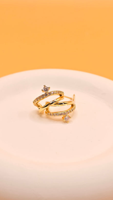 Boucles d'oreilles dorées Samira