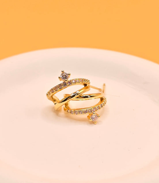 Boucles d'oreilles dorées Samira