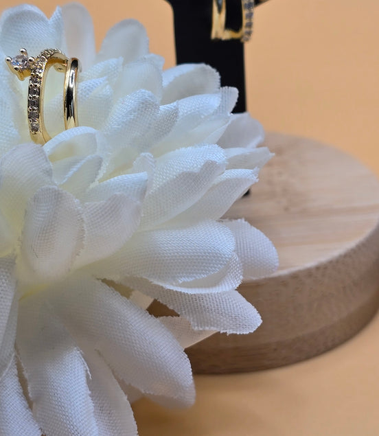 Boucles d'oreilles dorées Samira