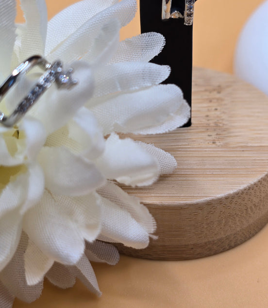 Boucles d'oreilles argentées Samira