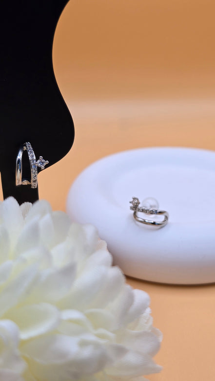 Boucles d'oreilles argentées Samira